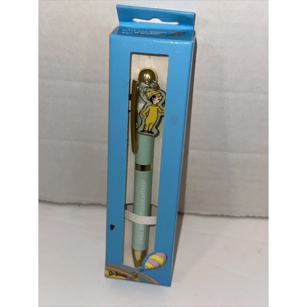 Dr Seuss Oh The Places Youll Go Great Places Charm Pen Blue Gold Black Ink NEW
